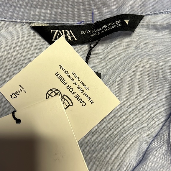 NWT Zara oversized button down shirt - Picture 2 of 3